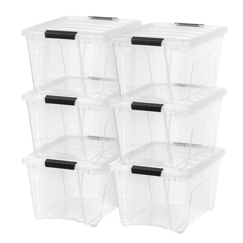 transparent storage boxes